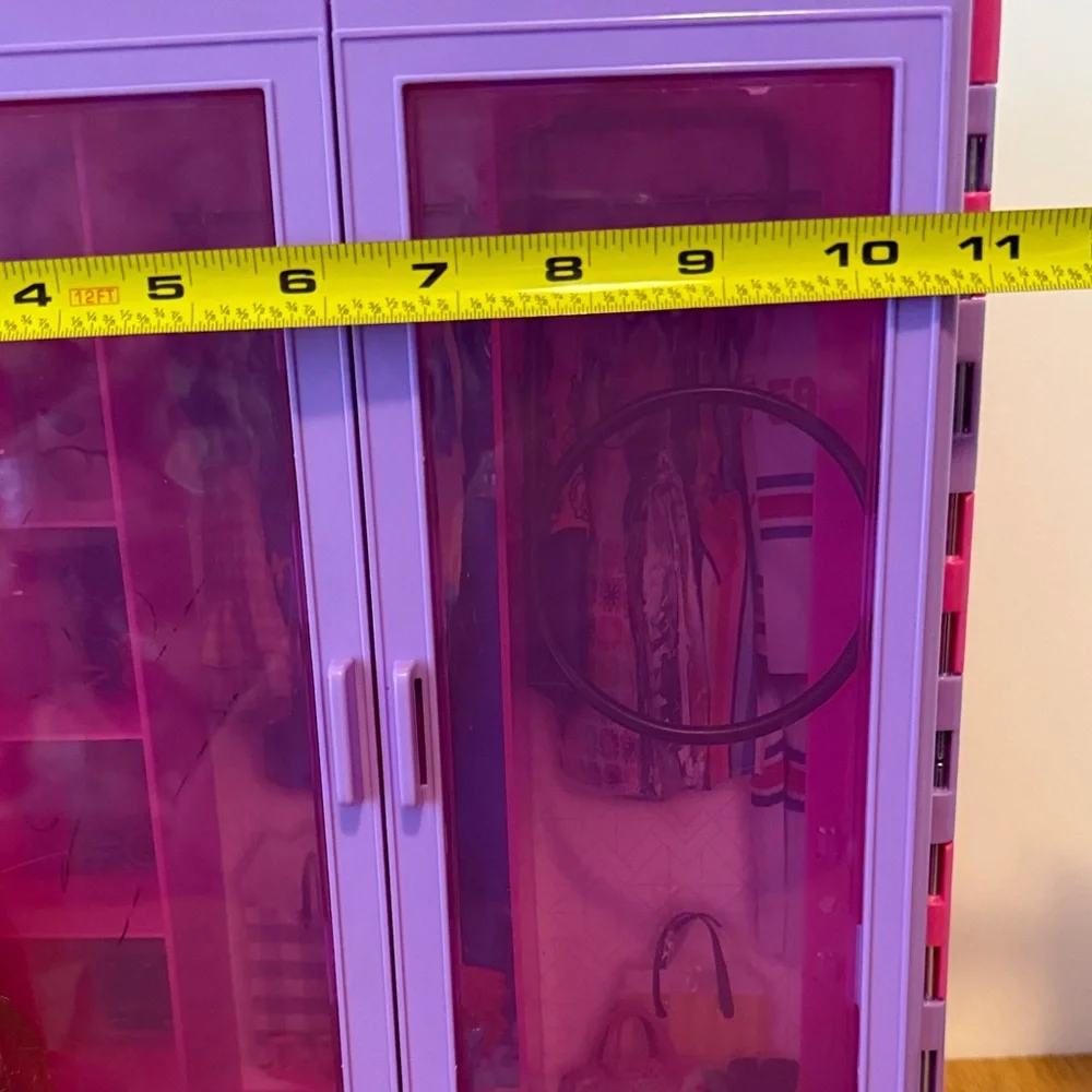 Barbie and Purple Closet Organizer
